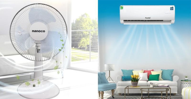 Luôn sử dụng quạt khi điều hòa không đủ công suất