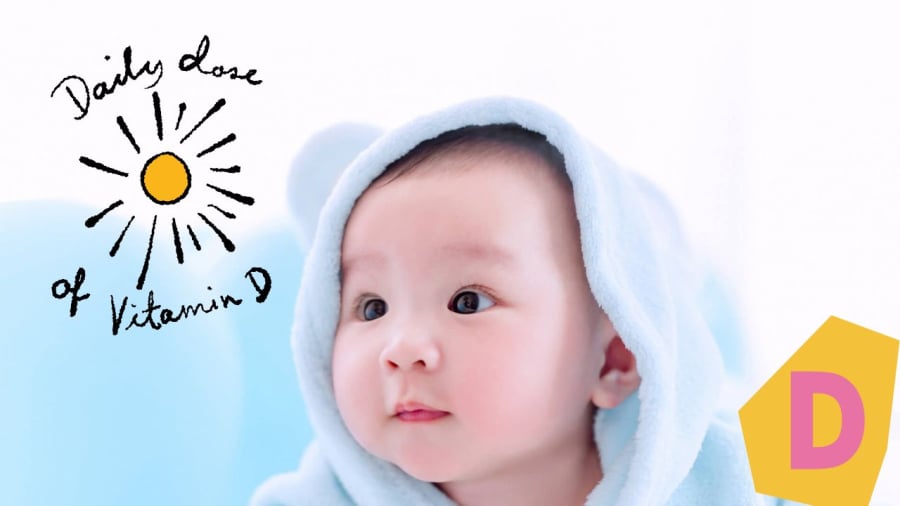 Vitmain D rất cần cho sự phát triển của trẻ