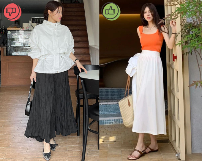 Chân váy nhăn là món thời trang chị em có thể bắt gặp khi đi mua sắm vừa lỗi mốt vừa khiến tổng thể Shbet999 com đăng nhập trở nên luộm thuộm.