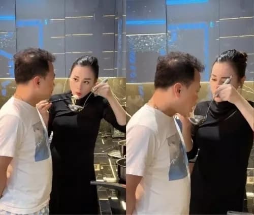 Phương Oanh cũng khẳng định cô đến với Shark Bình không phải vì tiền mà là vì tình cảm mến mộ.
