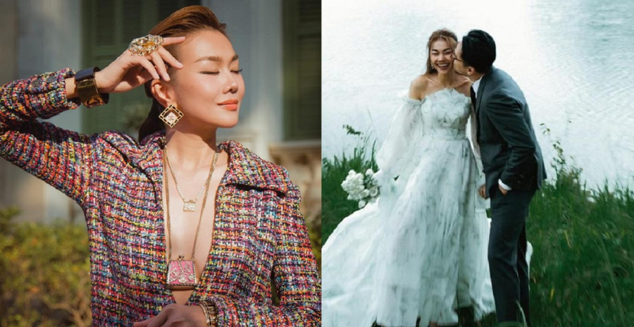 Thanh Hằng lên đồ đầy sang chảnh dự sự kiện. Cô diện đầm có phần ngực khoét sâu đầy quyến rũ. Người đẹp viết: 