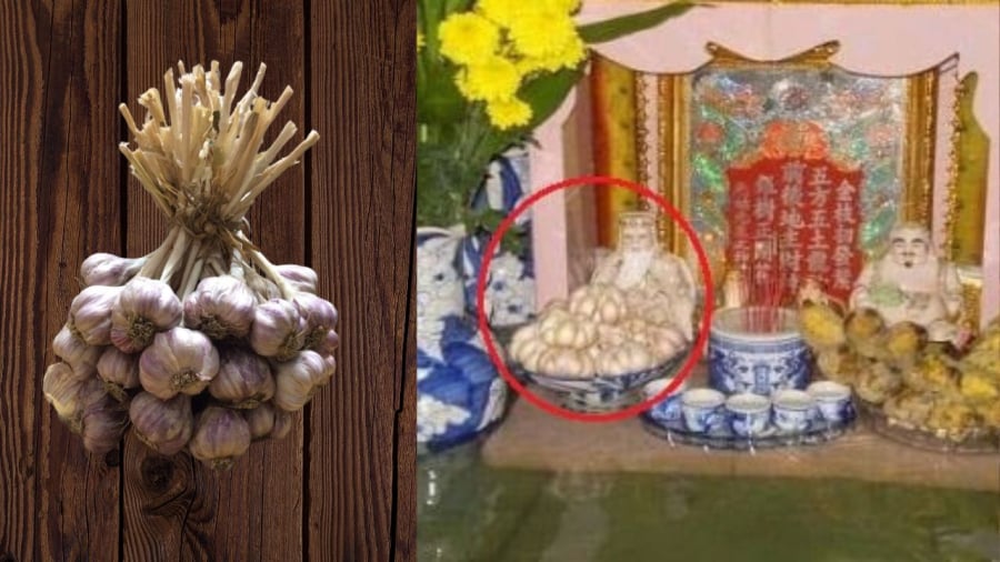 Tỏi thường thấy ở ban Thần tài