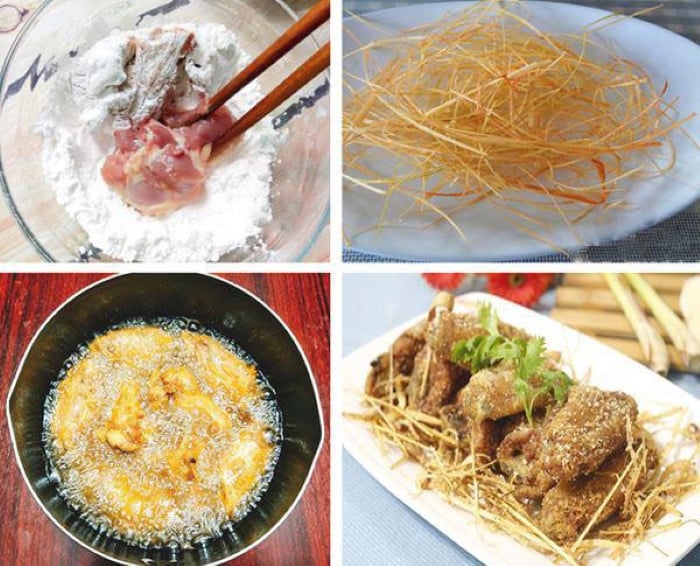 làm gà rang muối