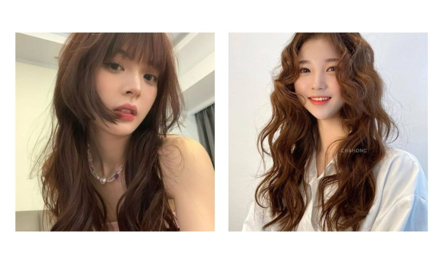 Hime uốn xoăn nhìn rất dịu dàng và trong sáng