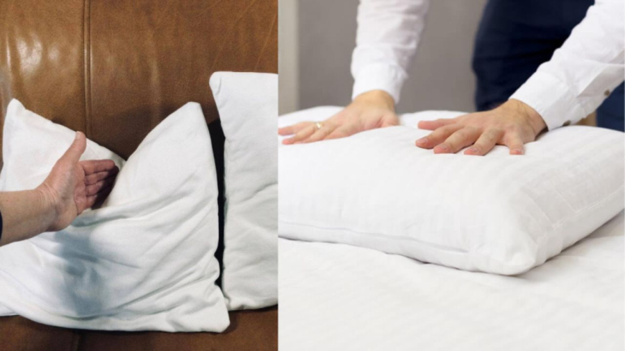 Một vài kỹ thuật giúp gối phồng trở lại