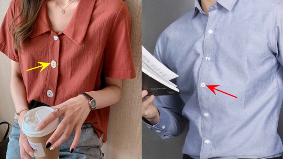 Vì sao cúc áo sơ mi nam luôn nằm ngược bên so với cúc áo sơ mi nữ?