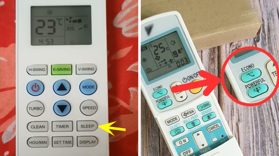Một số chế độ giúp tiết kiệm điện trên điều hòa.