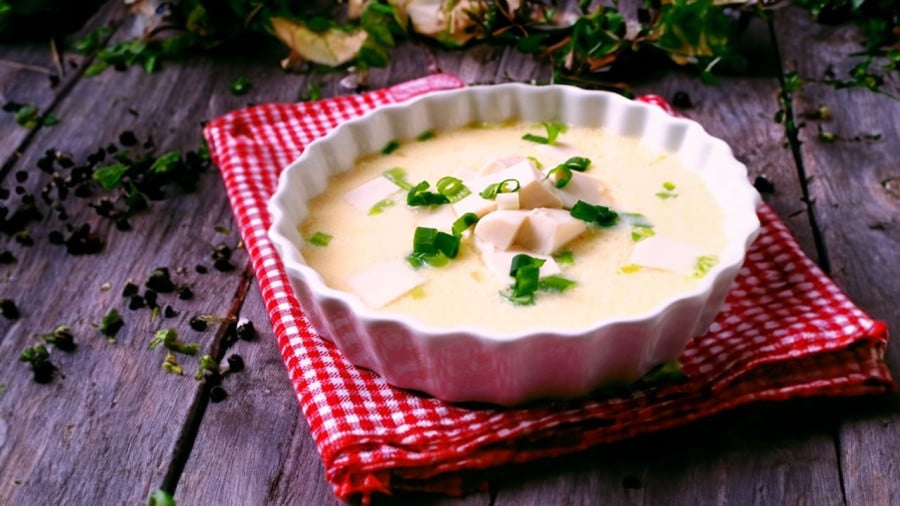 Trứng hấp cùng đậu phụ