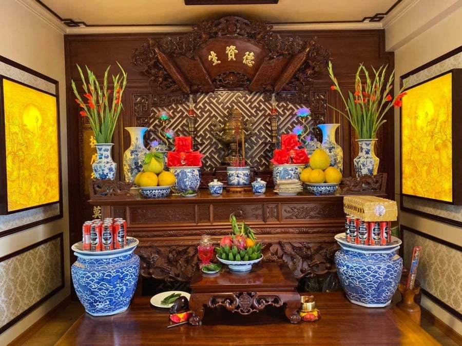   Phong thuỷ khu vực thờ cúng gia tiên