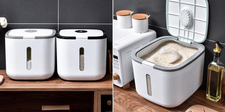 Bảo quản trong tủ lạnh: Nhiệt độ trong tủ lạnh là lý tưởng để bảo quản gạo và ngăn chặn sự phát triển của mốc và mọt. Hãy chia nhỏ lượng gạo cần sử dụng và đặt trong túi zip hoặc hộp nhỏ trước khi đặt vào tủ lạnh.    