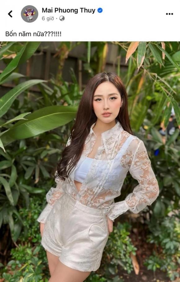 Dòng trạng thái lấp lửng của nàng Hậu gây chú ý.