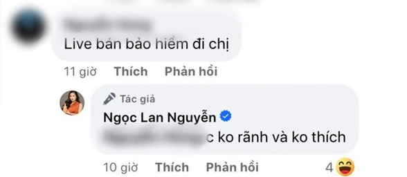 Nữ diễn viên thẳng thắn lên tiếng đáp trả khi bị một cư dân mạng nhắc tới ồn ào bảo hiểm    