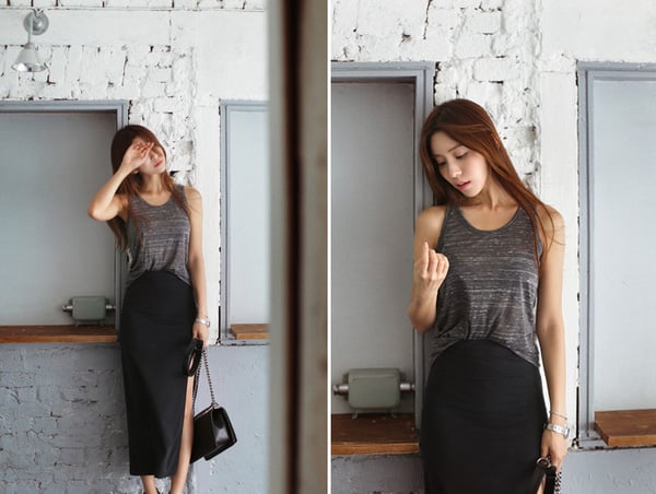 Đây cũng là công thức phối đồ phá cách dành cho những cô nàng công sở ưa chuộng lối ăn mặc phóng khoáng.