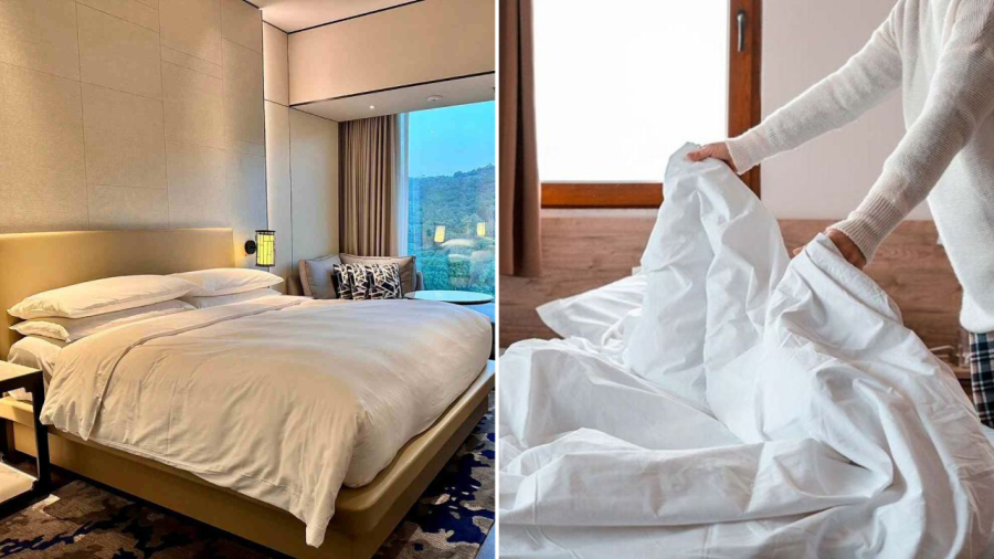 Trước khi trả phòng khách sạn, bạn không cần phải gấp gọn chăn gối.