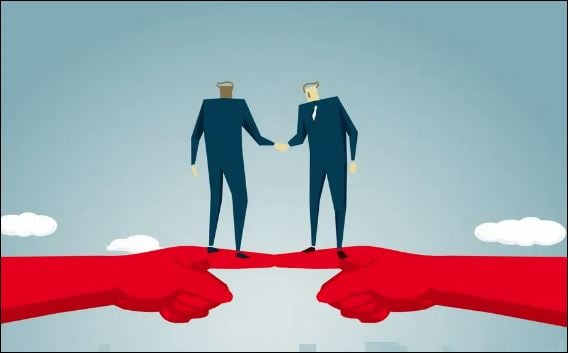 Làm điều xấu là đi đến cực đoan. Giả vờ là một người nhân từ và có đạo đức. (ảnh minh họa)