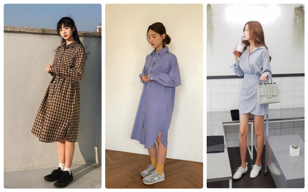 Bạn có thể lựa chọn diện đầm sơ mi với chất liệu như cotton hoặc lụa để mang lại sự thoải mái, sang trọng.