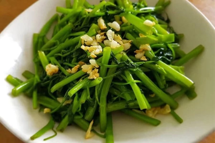 Rau muống xào tỏi