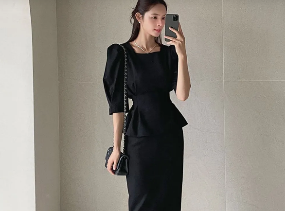 Đầm peplum mang đến nét vẻ nữ tính, tôn vòng eo hiệu quả.