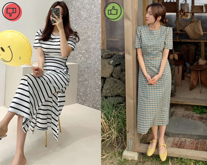 Vào những ngày nóng bức, chị em có thể lựa chọn váy vải thô nhẹ mát, phong cách. 