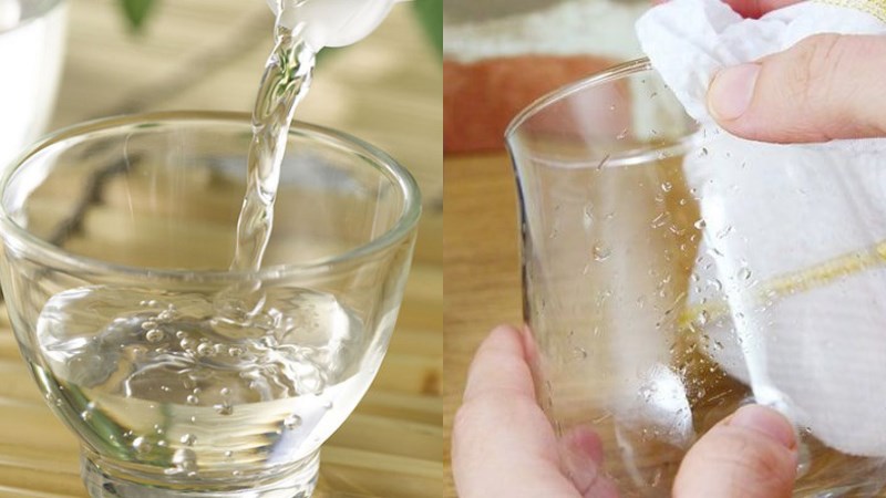 Làm sạch chai, lọ thủy tinh    