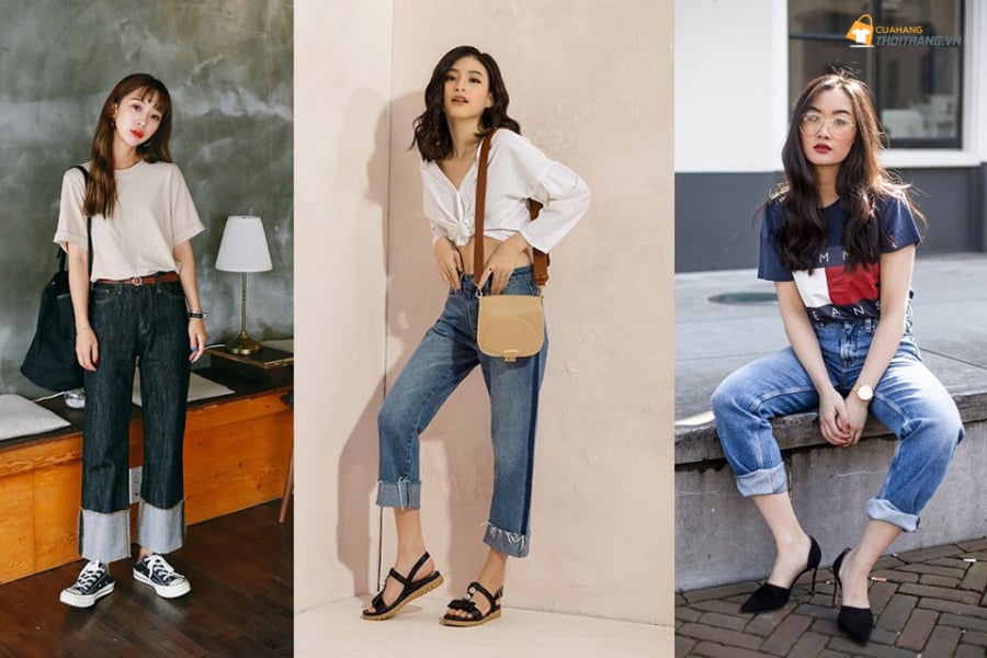 Các nàng có thể mix cùng phụ kiện kiểu dáng lạ mắt hoặc hầm hố như giày có đế chunky.