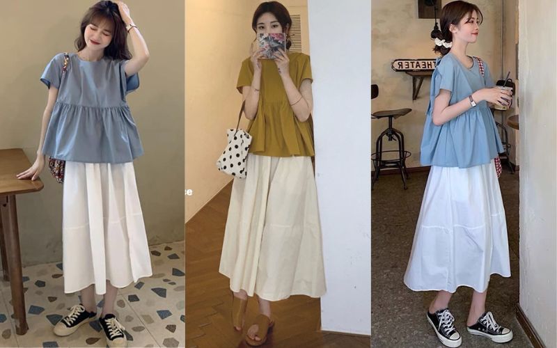 Áo baby doll là kiểu áo ngọt ngào và dễ thương, giúp bạn tự tin diện trong mọi hoạt động du lịch. 