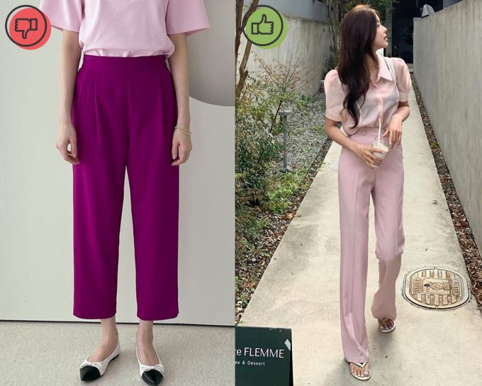 Các chị em nên chọn quần mang tông màu đen, trắng, be là lựa chọn đáng đầu tư hơn.