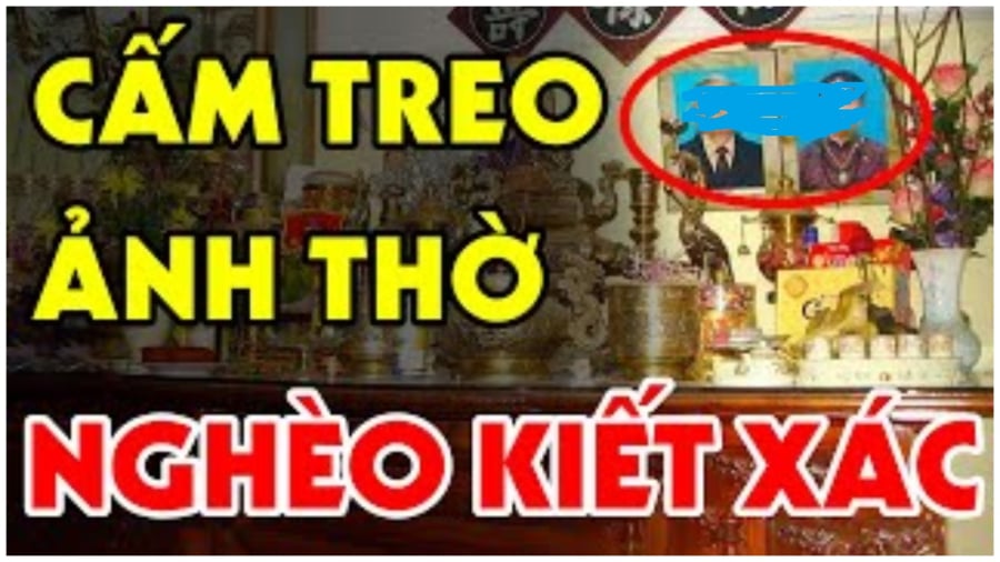 Bàn thờ xựa hai vách này gia chủ không ốm đau cũng khánh kiệt
