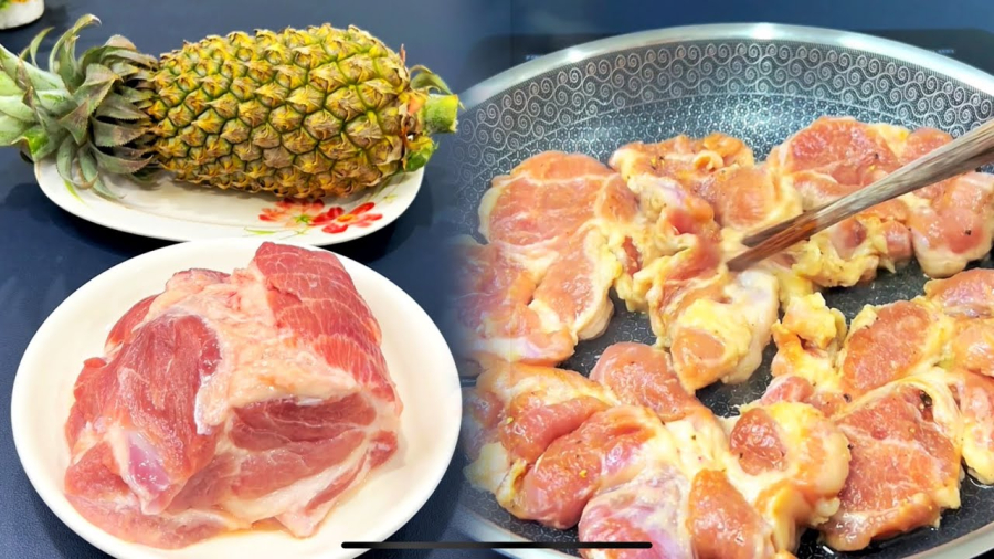 Thịt ướp nước dứa giúp Shbet0099 cá cược trực tuyến mềm ngon