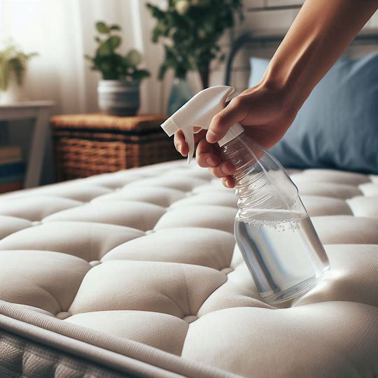 Trường hợp đệm bị vấy bẩn bởi nước tiểu, giấm trắng là biện pháp khử mùi và làm sạch hiệu quả