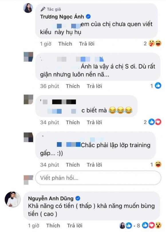 Anh Dũng và Trương Ngọc Ánh đã có màn tương tác với nhau  