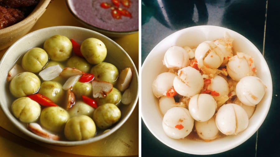 Bạn có thể chọn loại cà pháo xanh hoặc cà pháo trắng để muối tùy theo sở thích.