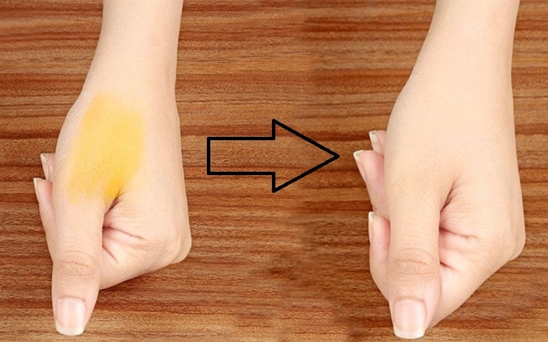 Mẹo làm sạch nghệ vàng dính ở tay