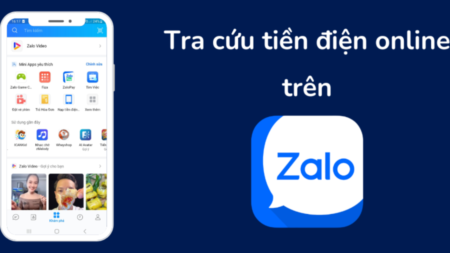 Cách tra cứu tiền điện online trên Zalo...