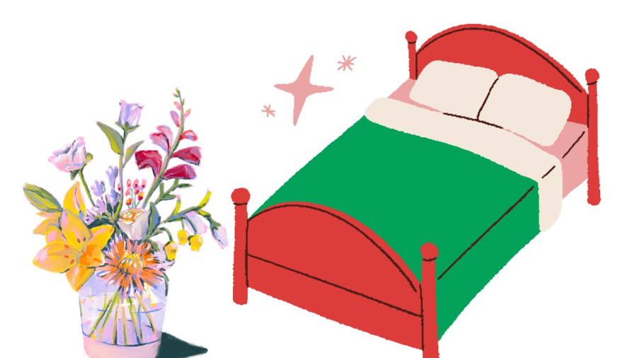 Bình hoa lớn trong phòng ngủ có thể gây hại sức khỏe