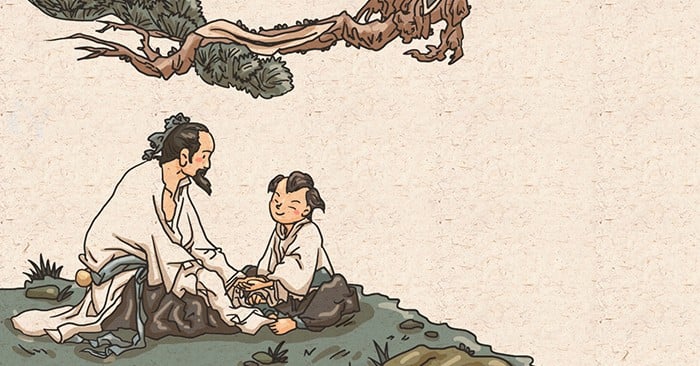 Bố là một hình mẫu, tấm gương của con. (Ảnh minh họa)