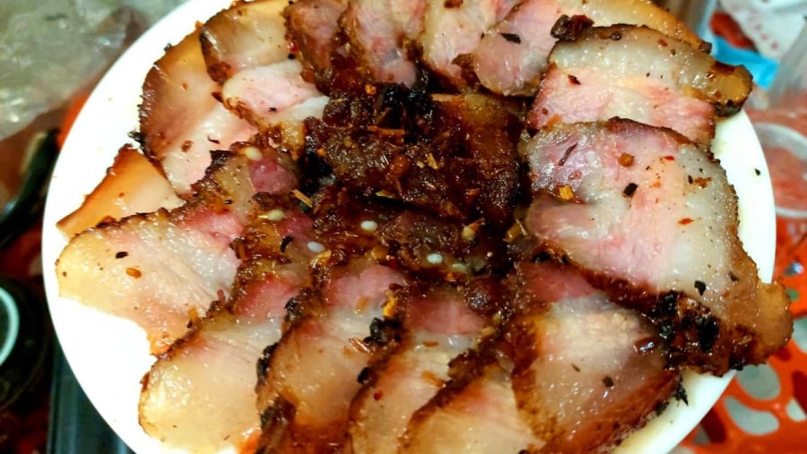 Món thịt ba chỉ phơi 1 nắng