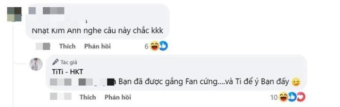 Màn đáp trả cực gắt của TiTi.  