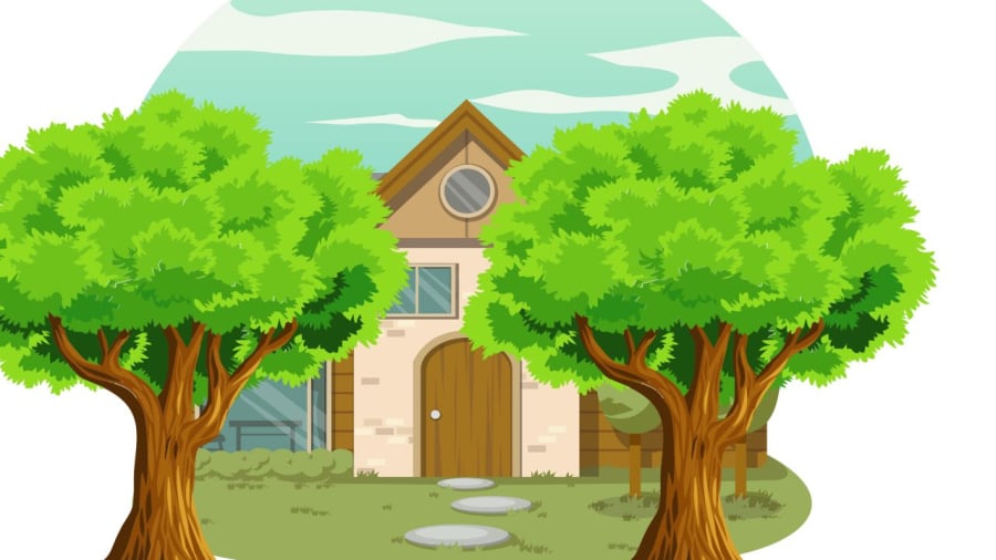 Cây lớn trước nhà làm giảm thẩm mỹ và gây bí bách cho ngôi nhà