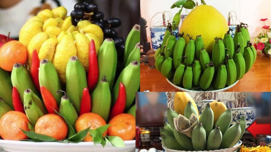 Chuối là loại quả thường thấy trong mâm cúng
