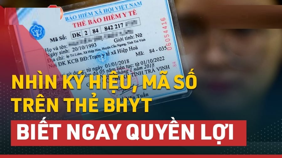Mã số đặc biệt trên thẻ BHYT gồm 01 ký tự, được sắp xếp từ số thứ tự 1 đến 5, nằm ở góc bên phải của mặt trước thẻ.