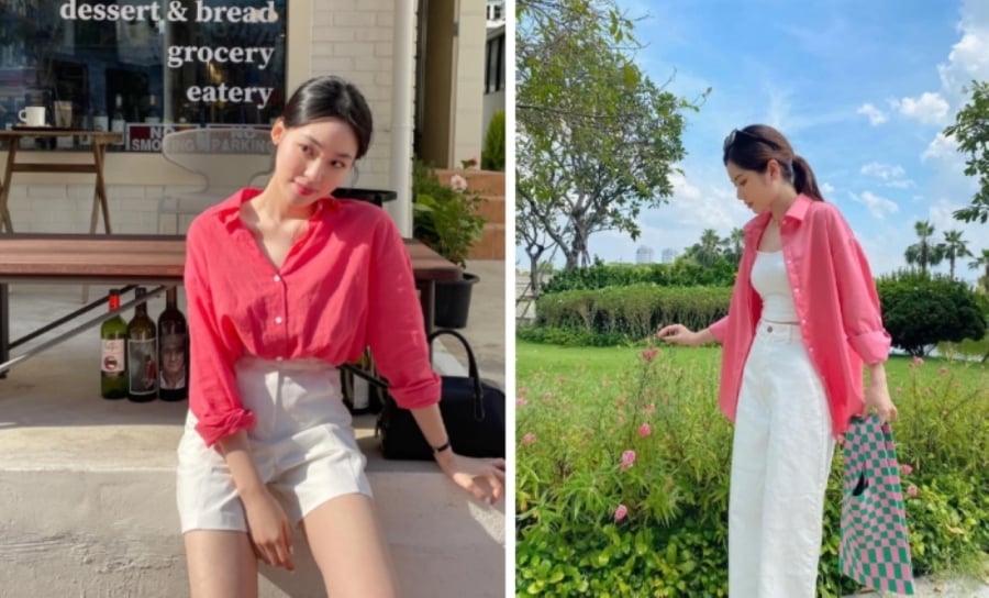 Chiếc áo liên tưởng đến một mùa hè năng động và nhiều màu sắc