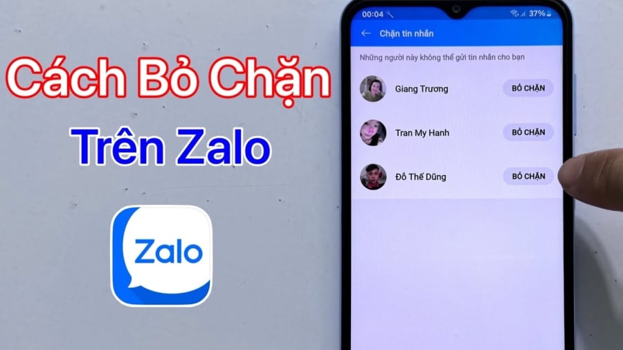 Cách bỏ chặn Zalo nhanh nhất