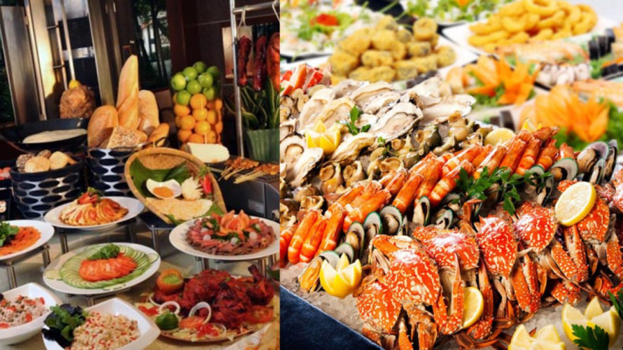 Đừng ăn nhiều hải sản ở tiệc buffet vì có thể gây khó chịu cho tiêu hóa