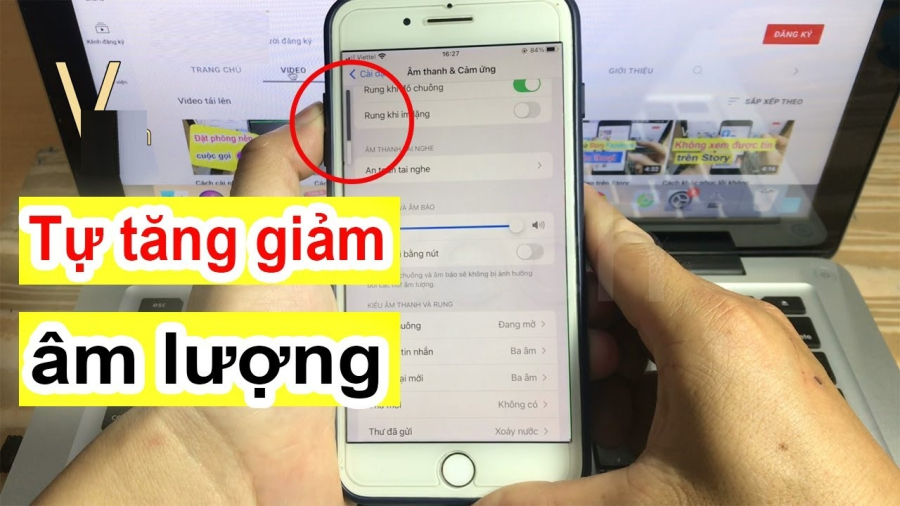 Nút tăng giảm âm lượng điện thoại dùng làm phím tắt nhanh chóng