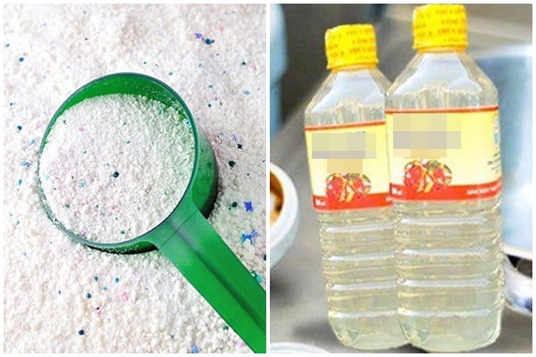 Trộn bột giặt và giấm trắng có nhiều công dụng thần kỳ