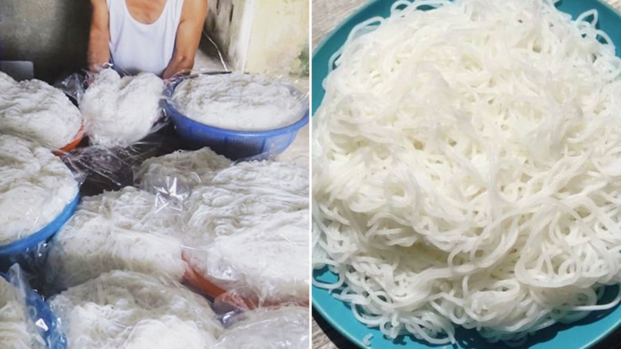 Bún được làm thủ công nên khó kiểm soát thành phần. Một số người muốn bún trắng hơn, dai hơn, lâu hỏng thì sẽ thêm các chất phụ gia vào nguyên liệu làm bún. Các chất này có thể không tốt đối với sức khỏe của người sử dụng.