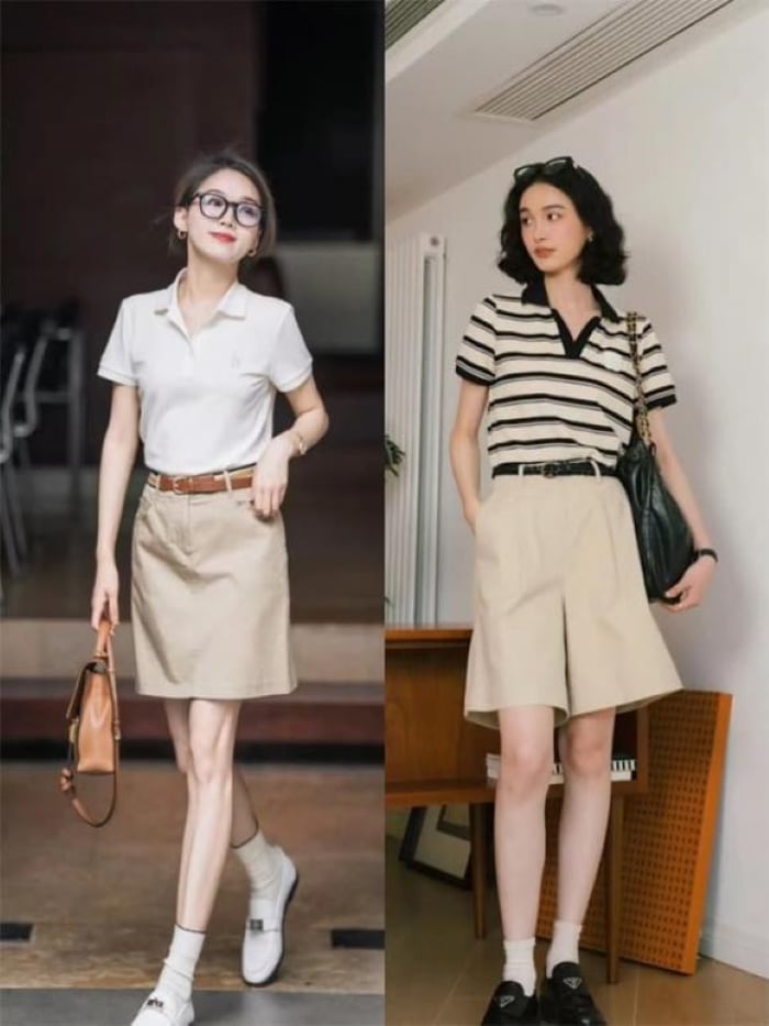 Chân váy ngắn và quần shorts là những items không thể thiếu mùa hè