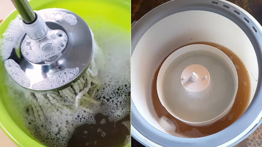 Nước lau nhà bị bẩn cũng khiến nhà không được làm sạch và có mùi khó chịu.