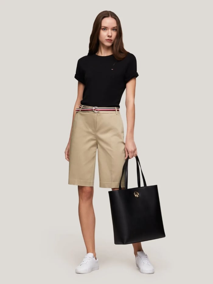 Quần TOMMY HILFIGER IM London Belted Bermuda Shorts. Quần shorts Bermuda sang trọng